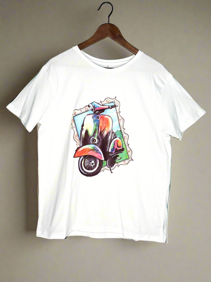 Vespa frame white